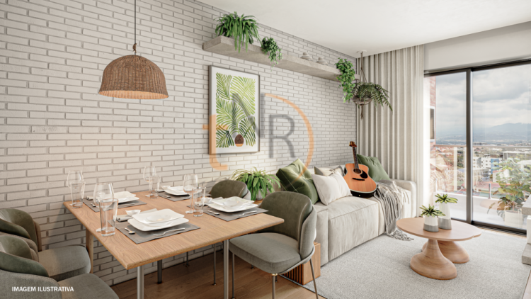 01 Dormitório com sacada e churrasqueira! R. Vicenza - Pronto pra morar