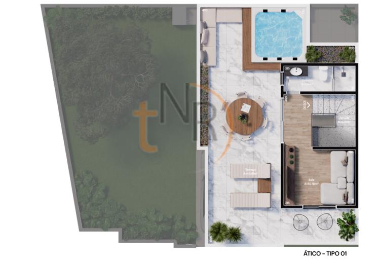 Sobrados Triplex em Condomínio no Portão