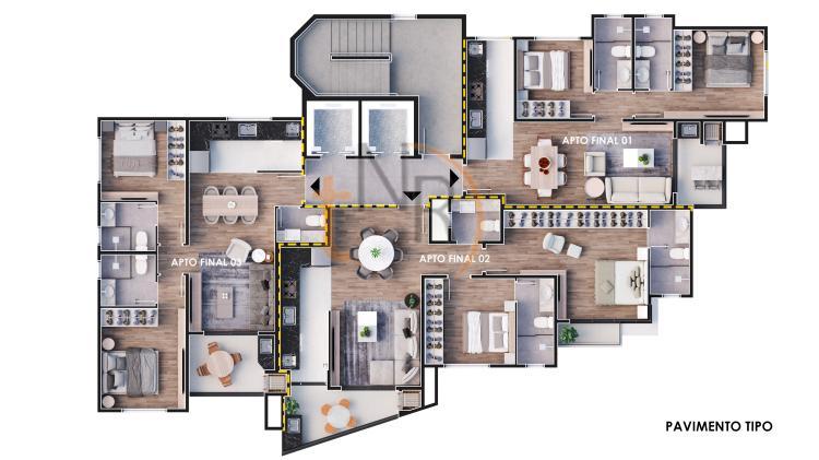 50m do Carrefour 24 horas! Unidade quinto andar, face Norte, frente rua