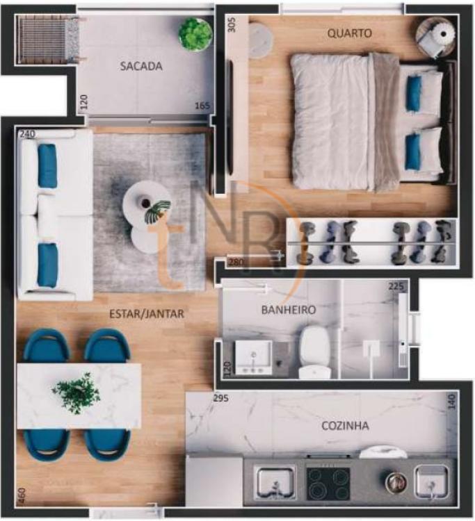 IMÓVEL PRONTO com sustentabilidade? Aptos de 01 Dorm você encontra aqui!