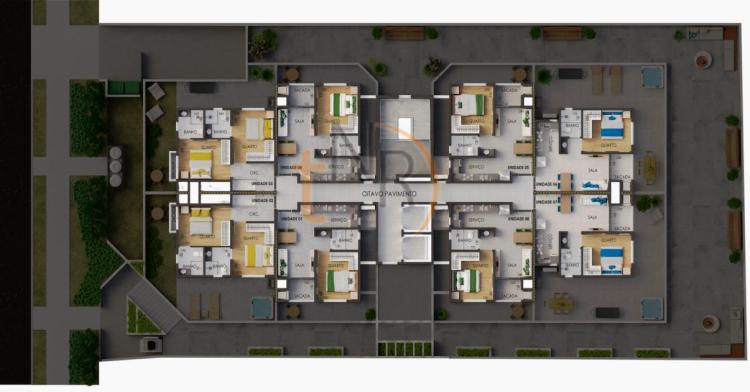 A 155m do Shopping Aguá Verde! Com Sacada e Churrasqueira