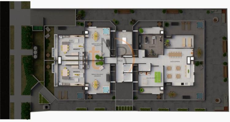 A 155m do Shopping Aguá Verde! Com Sacada e Churrasqueira